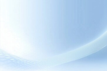 Wall Mural - sleek abstract design with gentle curves and soft blue light creating a tranquil atmosphere