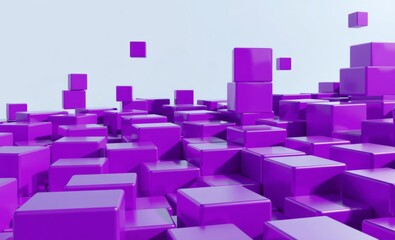 Abstract 3d background with purple cubes 3d wallpaper wallpaper background abstract 3d illustration backdrop futuristic design  