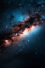 Wall Mural - Celestial dance of colors and light paints the vast expanse of the universe in stunning brilliance. Generative AI