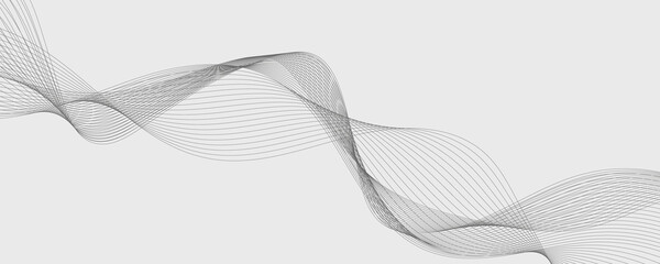 abstract vector background with ribbon