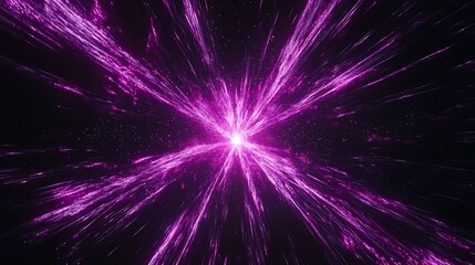 Wall Mural - Cosmic Radiance Bursting Through the Darkness Fantastic Light Phenomenon Energetic Display