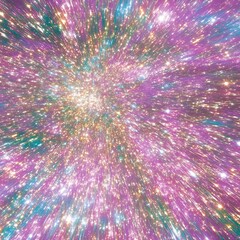 Wall Mural - Cosmic Sparkles of a Bursting Universe a Whimsical Display of Lights and Glowing Celestial Particles