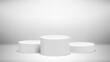 © tovovan - Product design podium in bright room. 3d vector template for product design