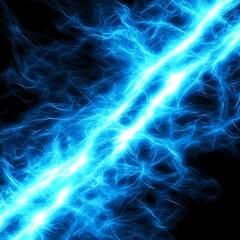 Wall Mural - electric blue lightning flash energy surge conceptual illustration on dark background effect designs
