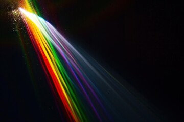 Wall Mural - Rainbow flare backgrounds spotlight lighting.