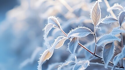 Sticker - frost frosty blue background