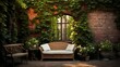 © PikePicture - cozy ivy brick wall