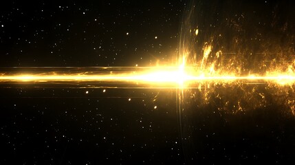 Wall Mural - Explosive Galactic Event Displaying a Cascade of Light and Cosmic Brilliance in Space Scenery