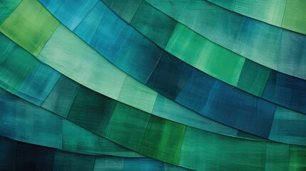 Wall Mural - vibrant green blue abstract