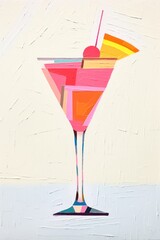 Wall Mural - Cocktail cocktail martini drink.