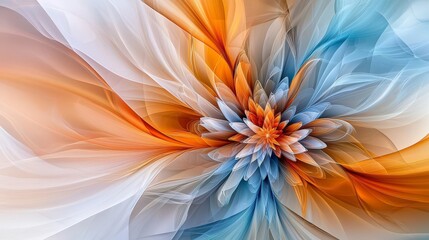Fototapete - Dynamic flourish of lines in vibrant colors abstract artwork modern art gallery colorful environment artistic perspective