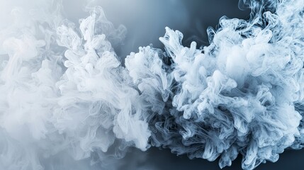 Poster - Soft mist embracing tranquility abstract art digital creation calm atmosphere close-up serene aesthetic