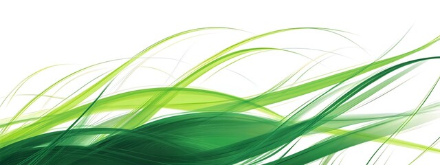 Green vector art on a white background, featuring grasses
