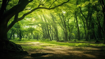 Wall Mural - forest tree canopy