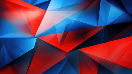 Sticker - vibrant blue and red background