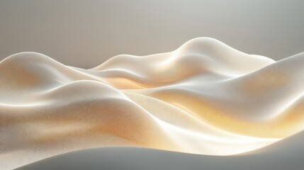 Wall Mural - techno-minimalist design with soft glowing lines on a muted background
