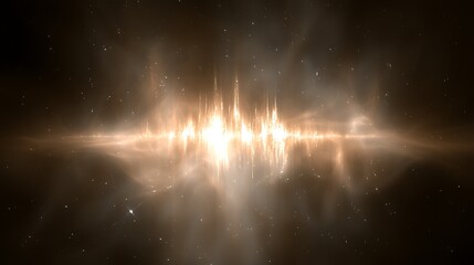 Wall Mural - Radiant Energy Burst in Cosmos A Symphony of Light Sparks Illuminating Deep Space Nebula