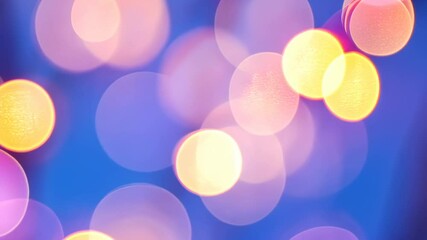 Wall Mural - Festive bokeh lights, night, celebration, blurred background, holiday design
