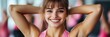 © Ilja - Portrait of a Fit and Beautiful Young Woman with a Bright Smile During Her Workout Class