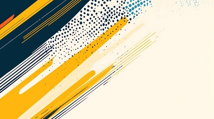 Poster - Abstract design with dynamic lines and shapes