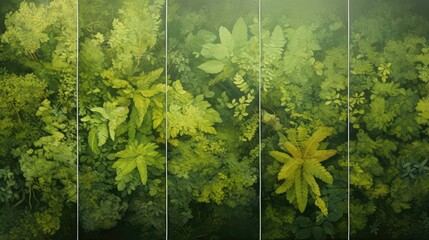 Wall Mural - foliage leaf top view