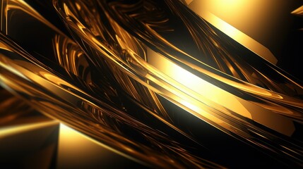 Poster - light gold abstract graphics