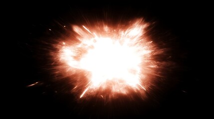 Wall Mural - vibrant explosion of light in darkness energetic burst of radiance intense glow dynamic impact