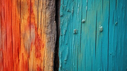 Wall Mural - natural pine wooden post texture