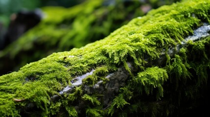 Poster - rock green plant