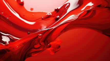 Wall Mural - surface red paint stroke