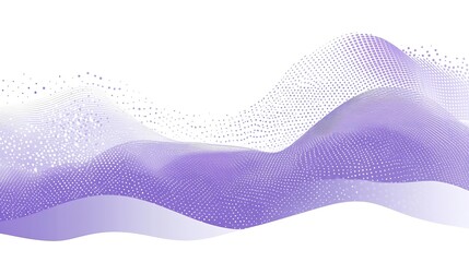 Leinwandbilder - Abstract purple wavy digital graphic background