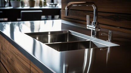 Poster - faucet stainless steel kitchen