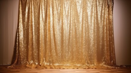 Wall Mural - event gold glitter backdrop