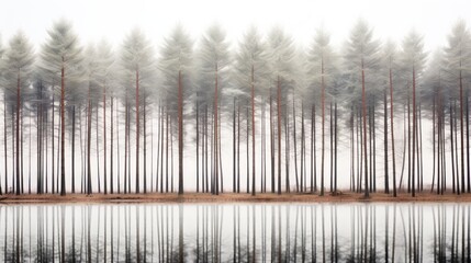 Wall Mural - openness minimal trees