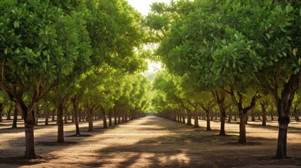 Wall Mural - vibrant pistachio trees