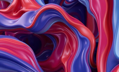 Wall Mural - colorful fluid motion creating abstract shapes 3d wallpaper wallpaper background abstract 3d illustr