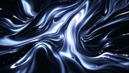 Wall Mural - Luminous Depths A Symphony of Fluid Light and Shadow Abstract Background
