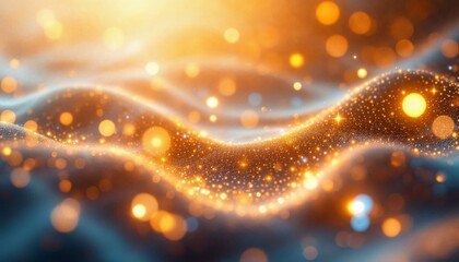 Wall Mural - radiant wave of light, an abstract visualization of energy and brilliance