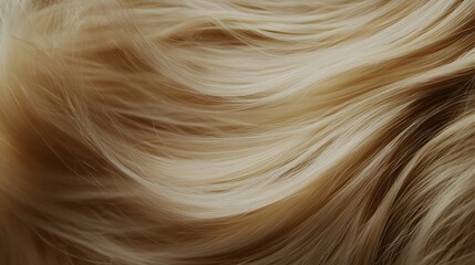 Poster - Captivating Blonde Hair Waves   Abstract Texture Background with Flowing Silky Strands and Graceful Movement