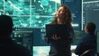© DC Studio - Governmental hackers execute cyber attacks by breaking passwords, compromising online security. Specialists infiltrate digital networks, breaching security protocols. Cyber surveillance. Camera A.
