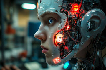 Humanoid robot showcases AI innovation AI generative