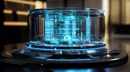 Holographic Quantum Machine Glowing with Binary Circuits