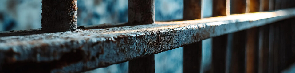 Poster - Close-up of Rusted Metal Grate