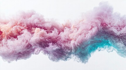 Wall Mural - Abstract Pastel Cloud Formation with Sparkles