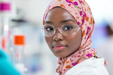 Aufkleber - Inclusive Medical Research Diverse Team in Laboratory with Innovative Equipment - Promoting Global Health Education and Scientific Advancement in Modern Public Health Initiatives