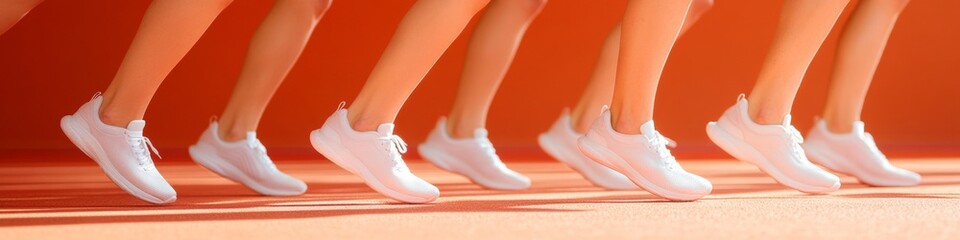 Aufkleber - Dynamic Movement Aesthetics High-Performance Sneakers in Motion on Vibrant Track - Modern Fitness Content for Athletic Motivation and Active Lifestyle Branding