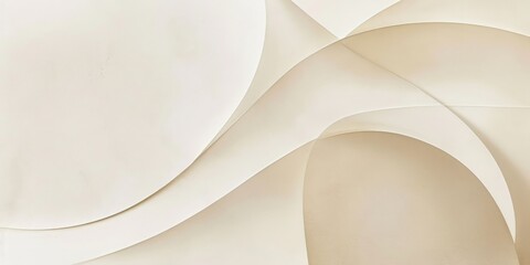 Aufkleber - An abstract minimalist design featuring a light cream background, Minimalist geometric shapes in a structured layout, Contemporary minimalist style