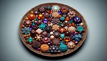 Wall Mural - Gourmet Gemstones Platter