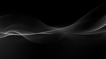 Wall Mural - abstract dark waves, background design (1)