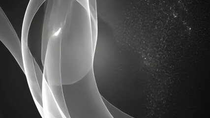 Wall Mural - abstract swirling light, dark background, design element, website background